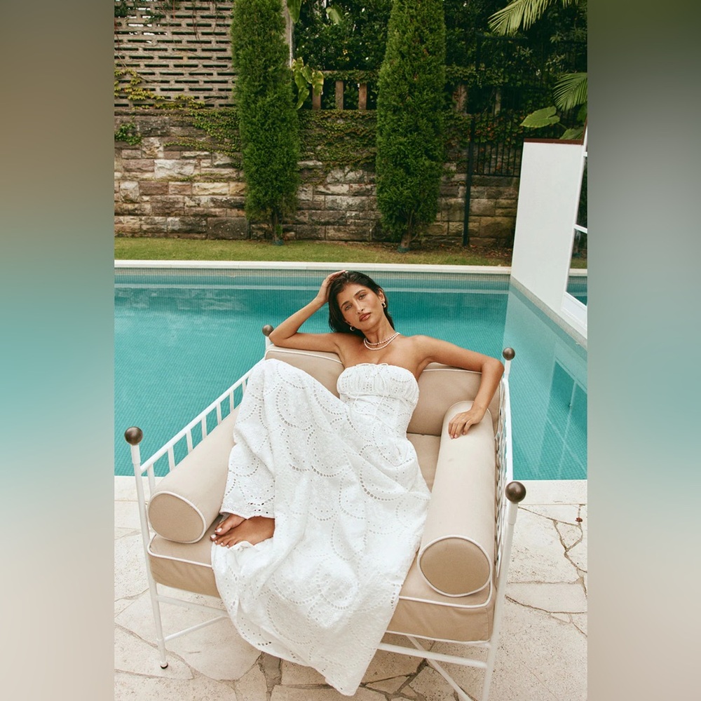 Sabo Skirt White Eyelet Maxi Dress - Picture 2 of 6